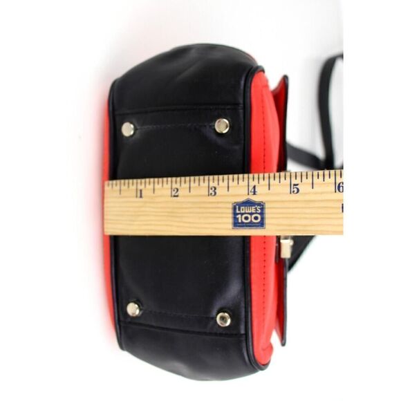 KATE SPADE NY BLACK RED GENUINE LEATHER SHOULDER BAG XBODY SATCHEL HANDBAG PURSE - Picture 13 of 16